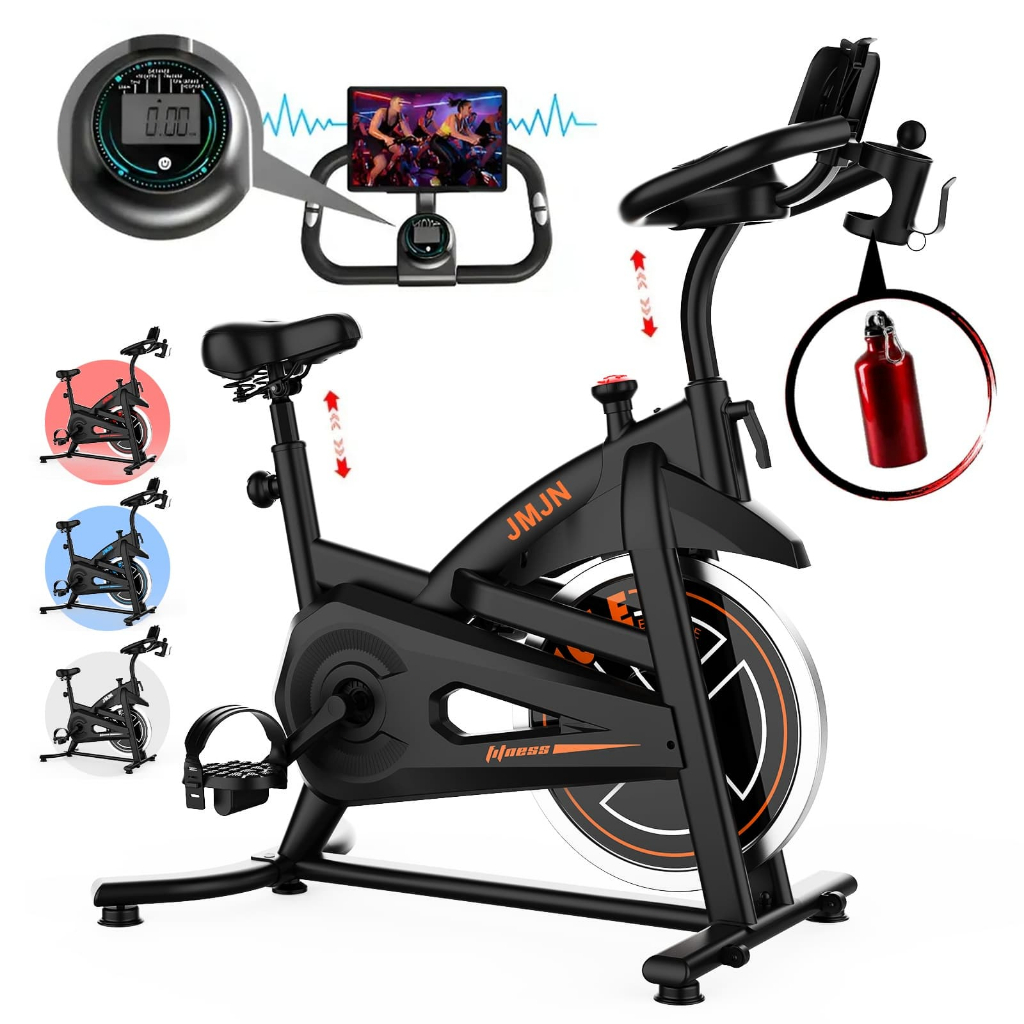 Bicicleta de spinning 21 kg Bicicleta ergonômica profissional para exercícios Com suporte para chaleira,150 kg,190cm