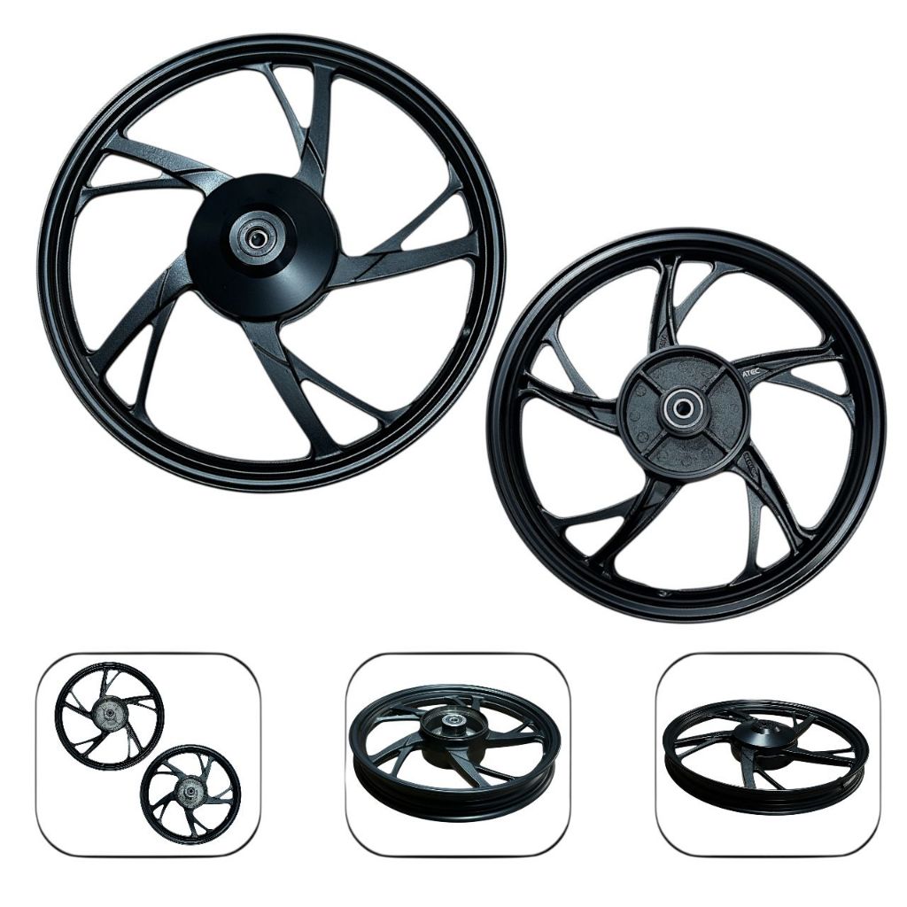 Par De Roda Rodão Liga Leve Pé De Galinha Honda Biz 100/125 13/15 Biz 110 2016 Ate 2024