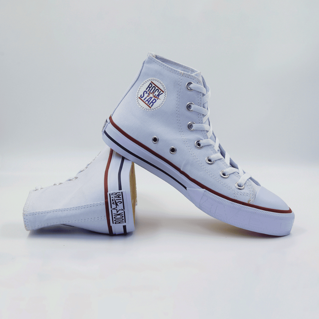 Tênis Cano Alto Branco Botinha Feminino e Masculino Modelo Clássico Tradicional Confortável
