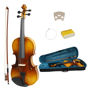 Violino Madeira Ajustado Luthier 4/4 3/4 1/8 1/4 1/2 Com Breu Cavalete Estojo Arco Completo em Oferta na Shopee