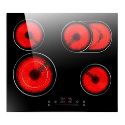 Cooktop Elétrico Vitrocerâmico Life 4Bocas Touch Slider 220V