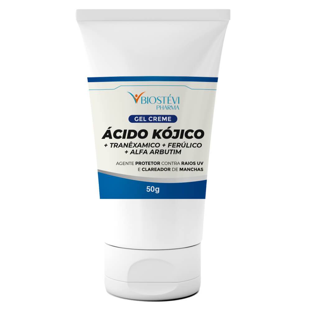 Acido Kójico + Tranexâmico + Ferúlico + Alfa Arbutin – Gel Creme 50g | Uniformização e Luminosidade da Pele