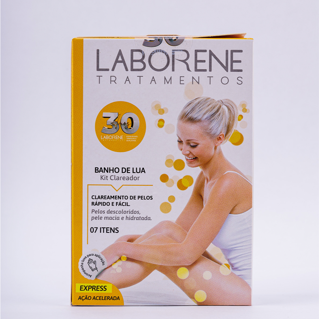 Kit Banho De Lua Express/Clareamento De Pelos Rápido/7 Itens - Laborene