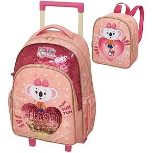 Kit Mochila De Rodinha Lilica Ripilica Lovely +Lancheira