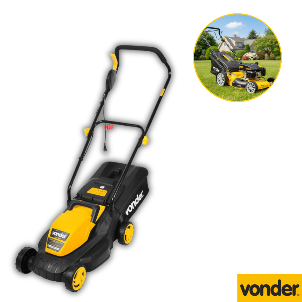 Cortador De Grama Elétrico 1000W Com Recolhedor MGV1001 Vonder
