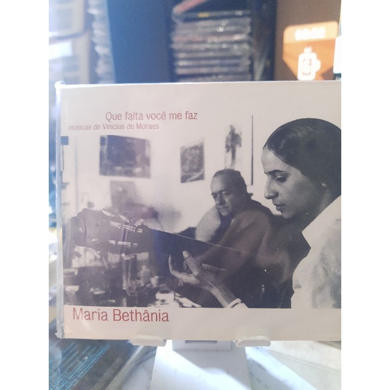 cd Maria Bethânia que falta você me faz músicas de Vinícius de moraes (sleepcase)