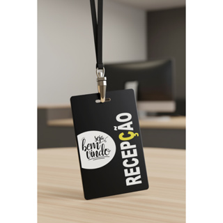 3 Crachá de PVC 9x6 Personalizado Recepção Igreja Frente Colorido Unidade em Oferta na Shopee