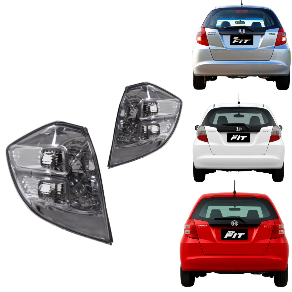 LANTERNA TRASEIRA NEW FIT 2008 2009 2010 ATÉ 2014 CRISTAL