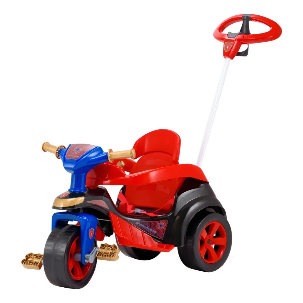 Triciclo Baby Trike Evolution Spider Vermelho - Biemme