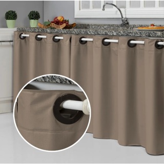 Cortina de Pia Cozinha PVC Impermeável Decorativa  Proteção Oculta Armário 2,80 m x 0,80 m em Oferta na Shopee