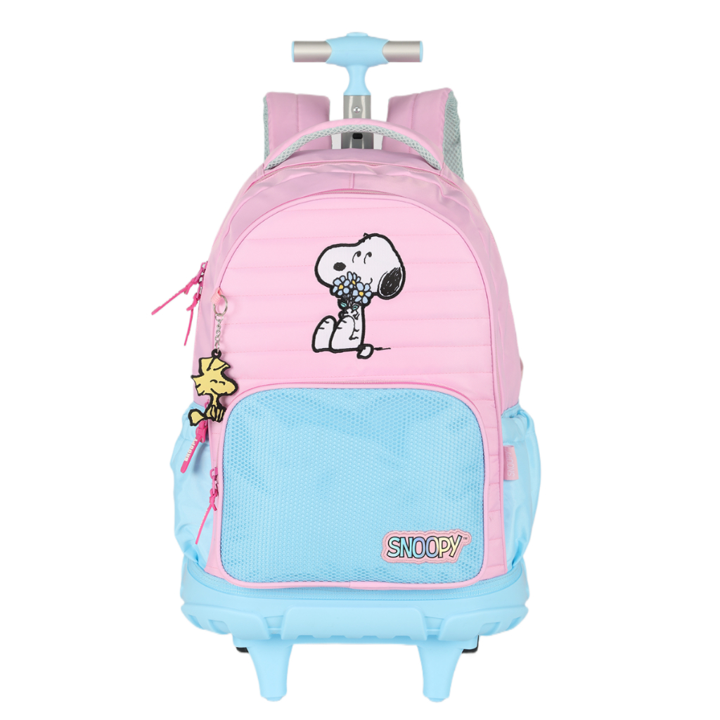 Mochila De Rodinhas Escolar Do Snoopy Peanuts Juvenil Luxcel em Oferta na Shopee