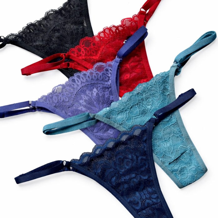 Kit 3 ou 5 Calcinhas de Renda Regulável Confortável Sem Costura Lingerie Feminina Dia Dia Não Marca em Oferta na Shopee