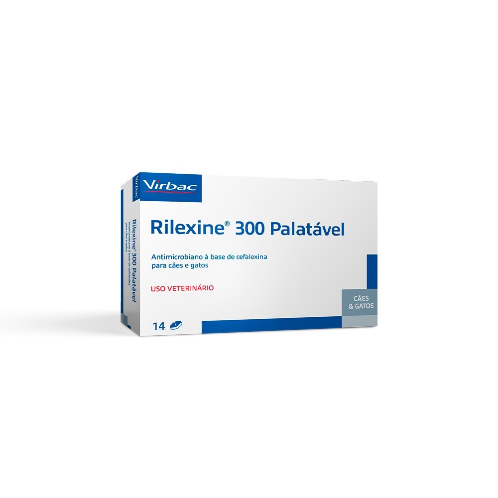 Rilexine 300 Palatável com 14 comprimidos em Oferta na Shopee