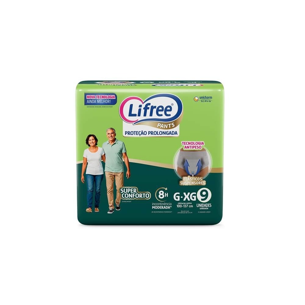 Lifree Fralda-Calça S Conforto Regular G/Xg9