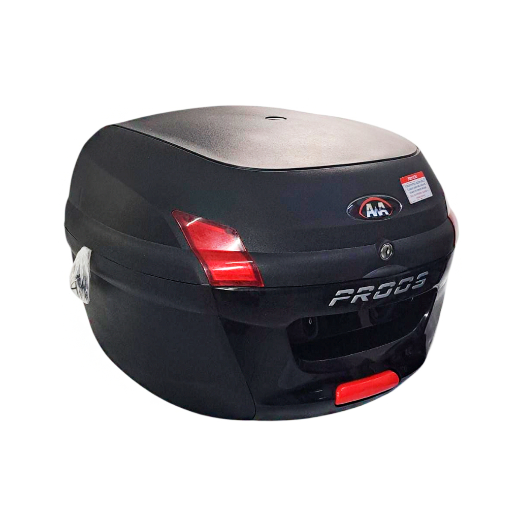 Baús Para Moto Modelo Proos 34l Preto Bauleto Universal