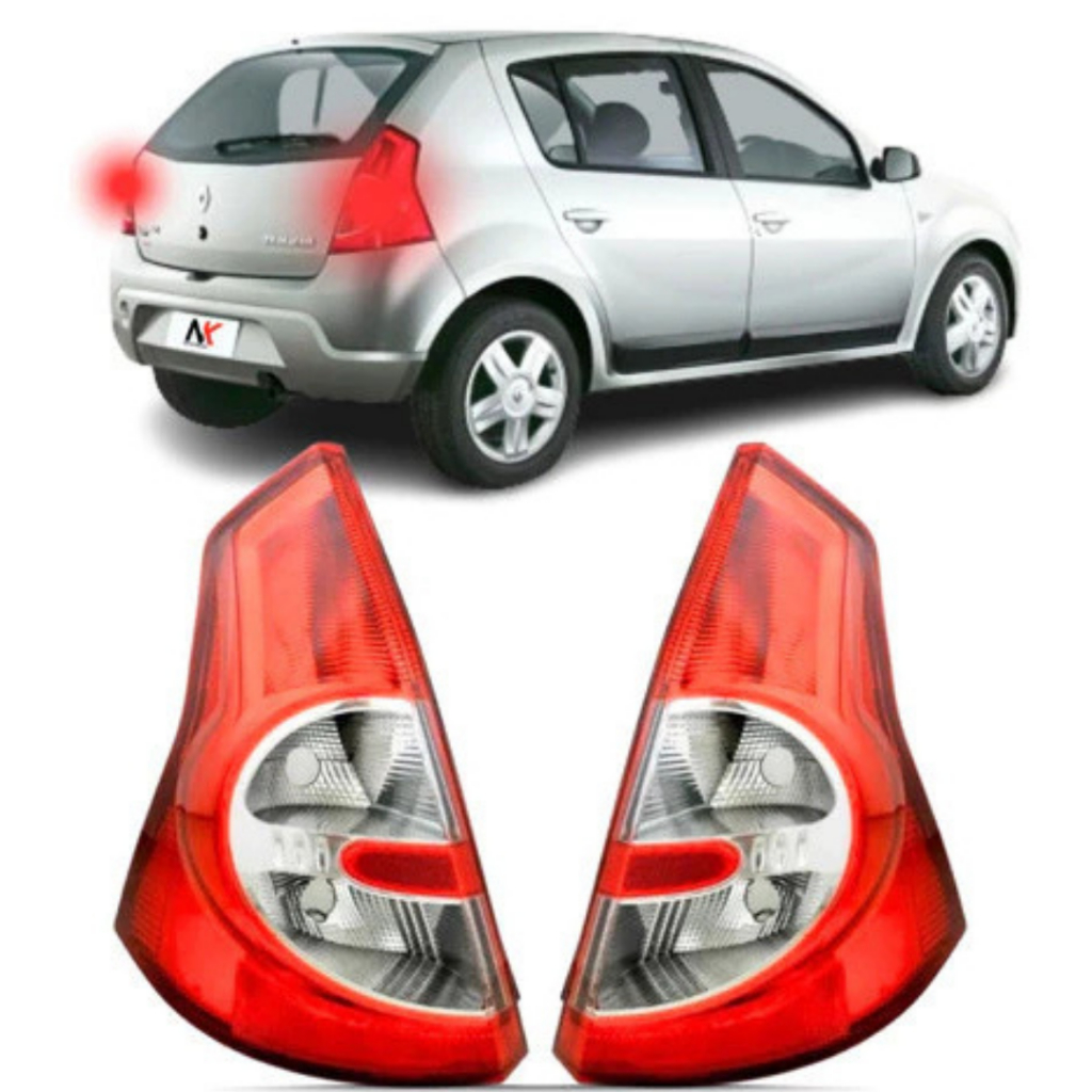 Par/Un Lanterna Traseira Sandero 2007 2008 2009 2010 2011 em Oferta na Shopee
