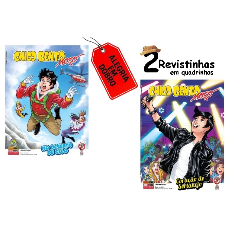 2 HQs do Chico Bento Moço, N°33+N°34, usadas