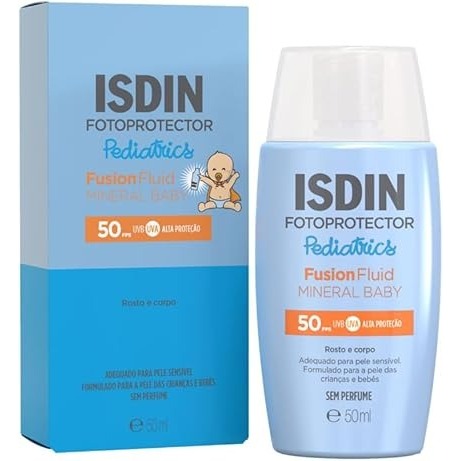 Isdin FP Mineral Baby Ped SPF50 50ml em Oferta na Shopee