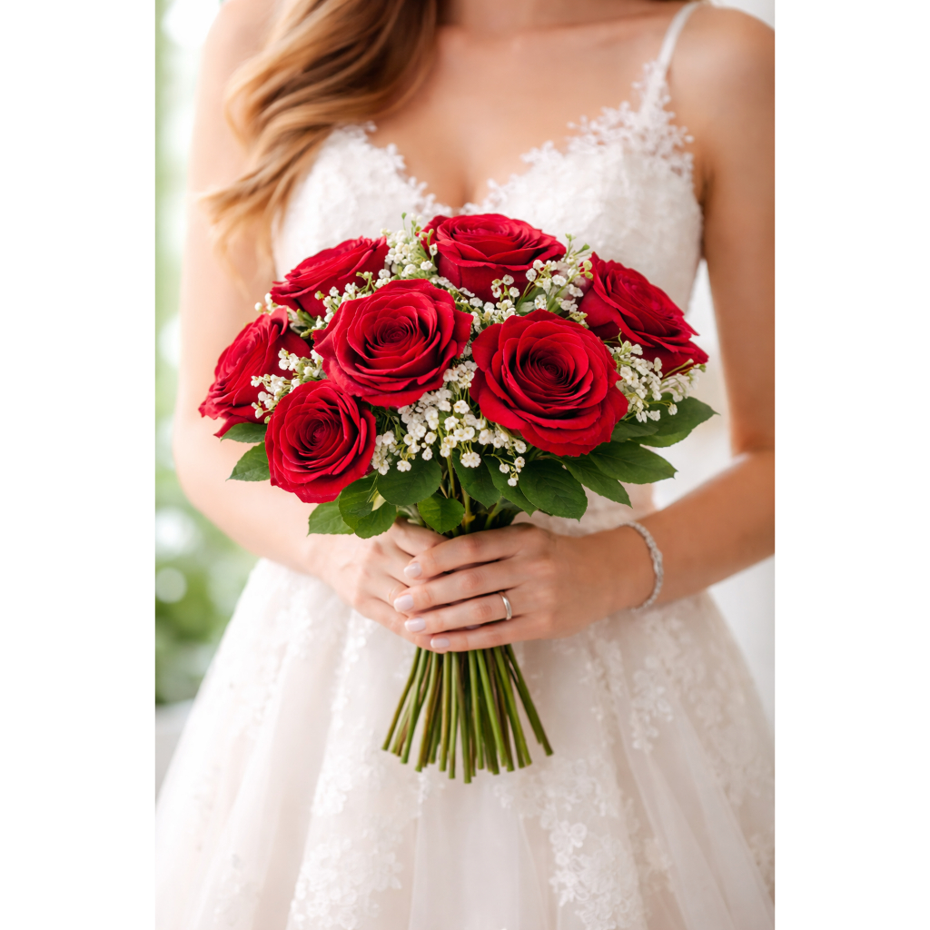 Buquê Artificial Noiva Vermelho: Onde Comprar | BuscaProdutos