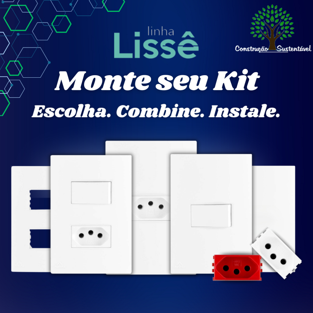 Tomada com Interruptor, 10A, 20A, Simples, Paralelo, Dupla, Tripla, Modulo e Placa Apoio Lissê ED em Oferta na Shopee