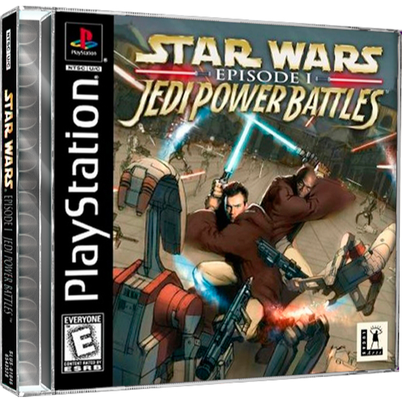 Jogo Star Wars Episodio 1 Jedi Power Battles de Play 1 PsOne