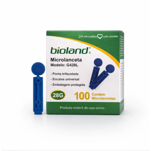 Lancetas Com 100 Unidades De 28g