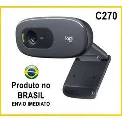 Webcam HD Logitech C270 com Microfone Embutido Original - Envio imediato