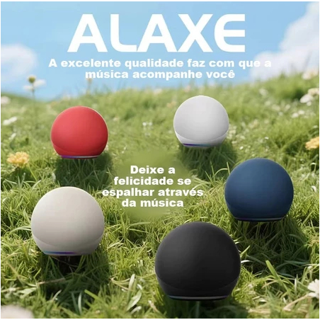 Imagem ORIGINAL - Caixa de som com Bluetooth, Led modelo Alexa DE UM APARELHO SUPER BASS