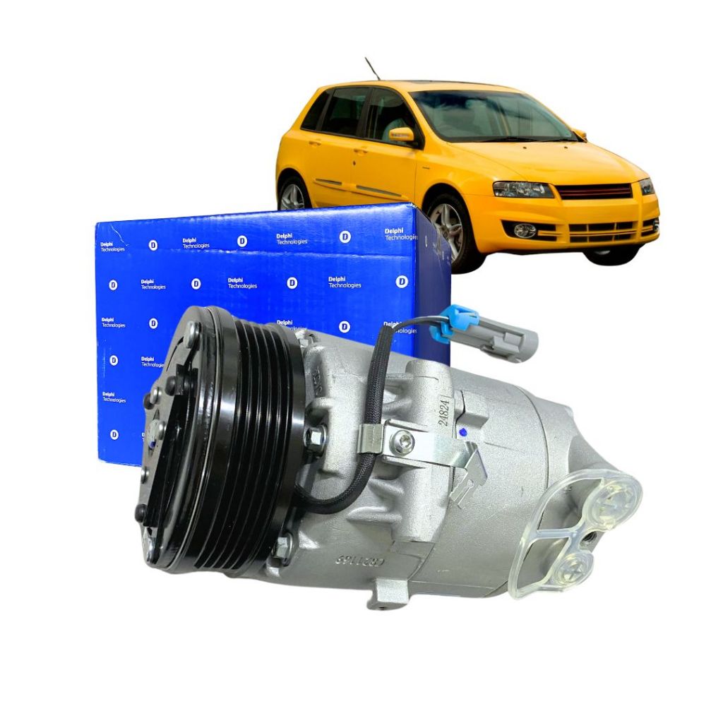 Compressor Ar Condicionado Para Automovel Fiat Stilo 1.8 2003 a 2009 Delphi CS10040