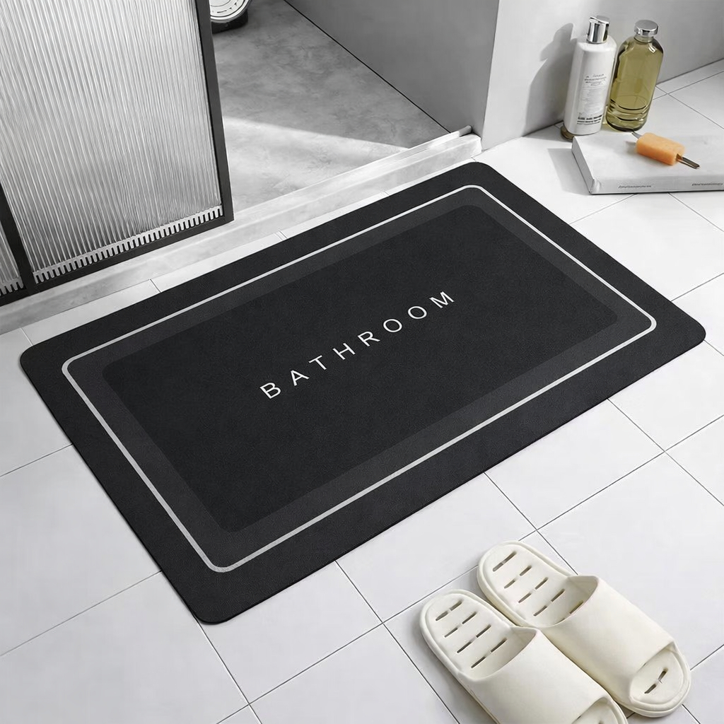 TAPETE de Banheiro Antiderrapante Super Macio Impermeável Durável Secagem Rápida Cores e Estampas Sortida Envio Imediato