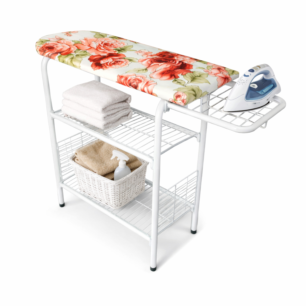 Tabua Mesa Passadeira De Passar Roupa Grande Reforçada Com Armarinho Organizador Suporte de Ferro em Oferta na Shopee