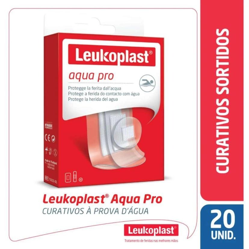 Leukoplast Aqua Pro Transparente Sortido - 3 Tamanhos x20un