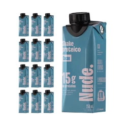 Nude Shake Proteico de Aveia Cacau 250ml - Pack 12x