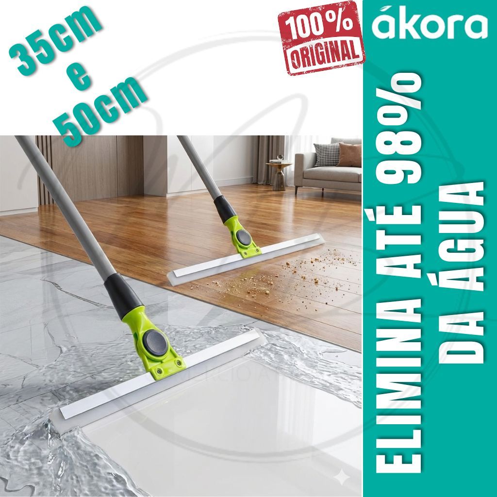 Rodo de Silicone Vassoura Mágica Daxxen Ecomais Limpa Fácil Vidro Piso Chão Daxxen Akora em Oferta na Shopee