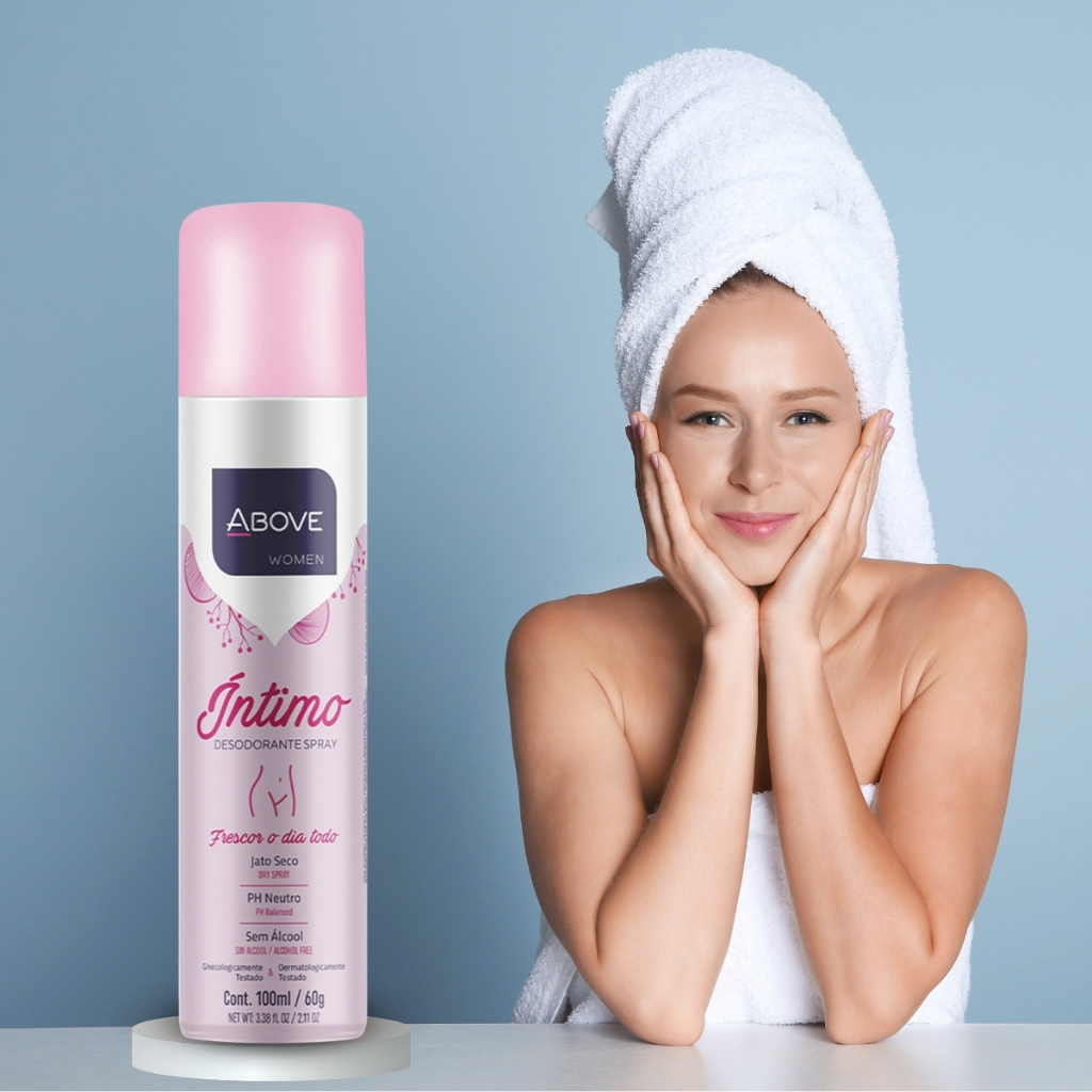 Desodorante Intimo Feminino Above Jato Seco PH Neutro Frescor o Dia Todo 100ml