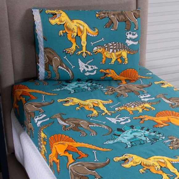 Jogo de Lençol Virol Solteiro 2 Peças Para Cama Infantil Menino e Menina Com Elástico + Fronha