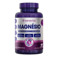 Suplemento Alimentar Sanavita Magnésio Com 60 Cápsulas