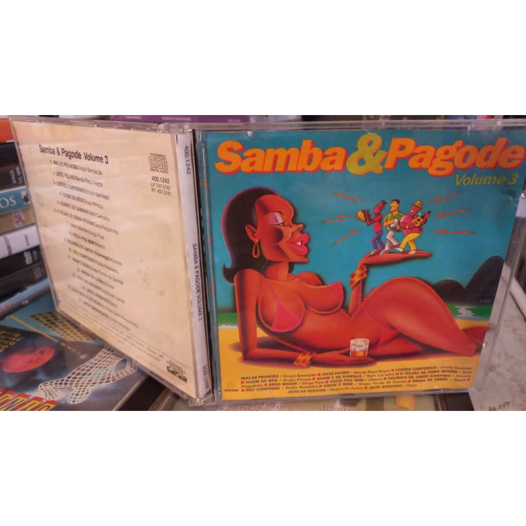 Cd Samba e pagode vol 3 raça negra Beth carvalho zeca pagodinho fun do quintal sensação