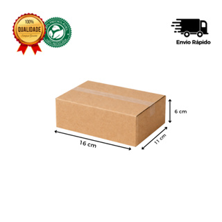 Kit Caixas de Papelão Embalagens Pequenas - Entregas Sedex Correio e-Commerce - 16x11x6cm em Oferta na Shopee