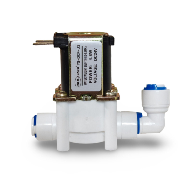 Válvula Solenoide 24v Entrada  E Saída De 1/4 + Conector 1/4
