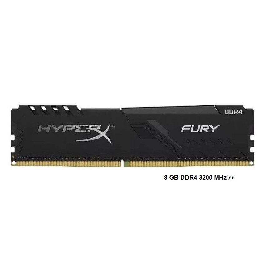 Memória Ram Gamer Fury HyperX 8 GB DDR4 3200 MHz KF432C16BB/8 Para computador