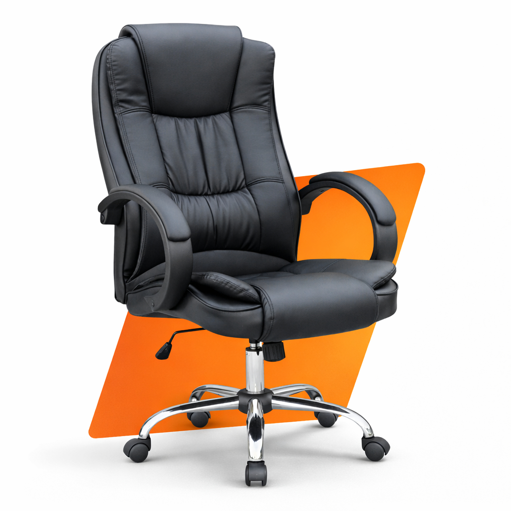 Cadeira Escritório Presidente Moob Nice Ergonômica Reclinável P/ Home Office em Oferta na Shopee