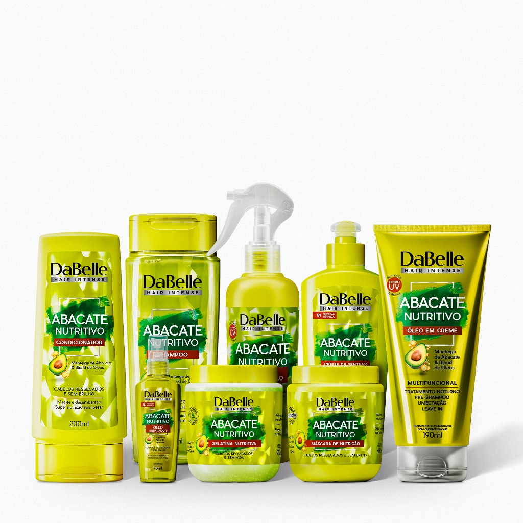 DaBelle Hair Kit Abacate Nutritivo Completo Gelatina - 8 Produtos em Oferta na Shopee