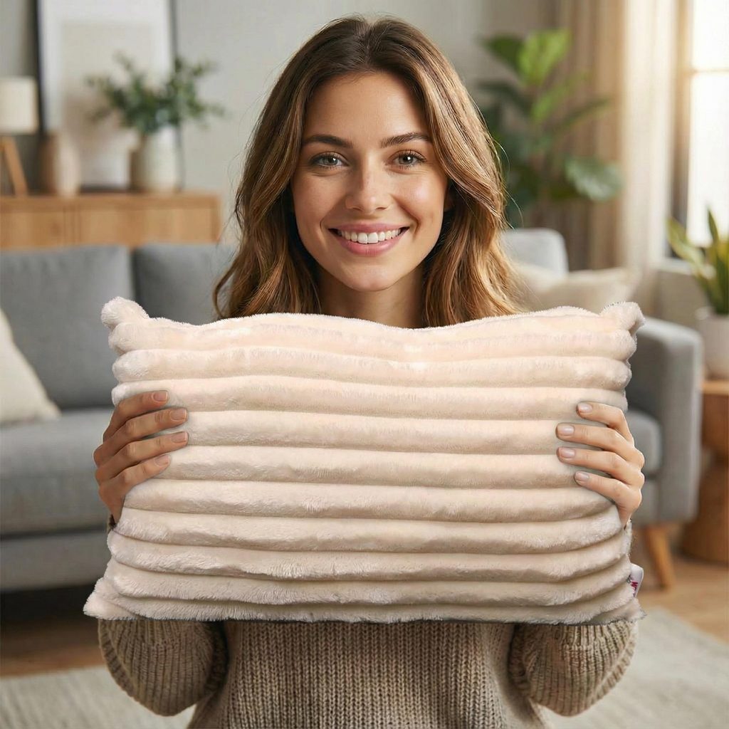 Capa De Almofada Retangular Luxo Soft Wave Decoração Sofá Sala Cama 30x50 - VaiPraMix em Oferta na Shopee