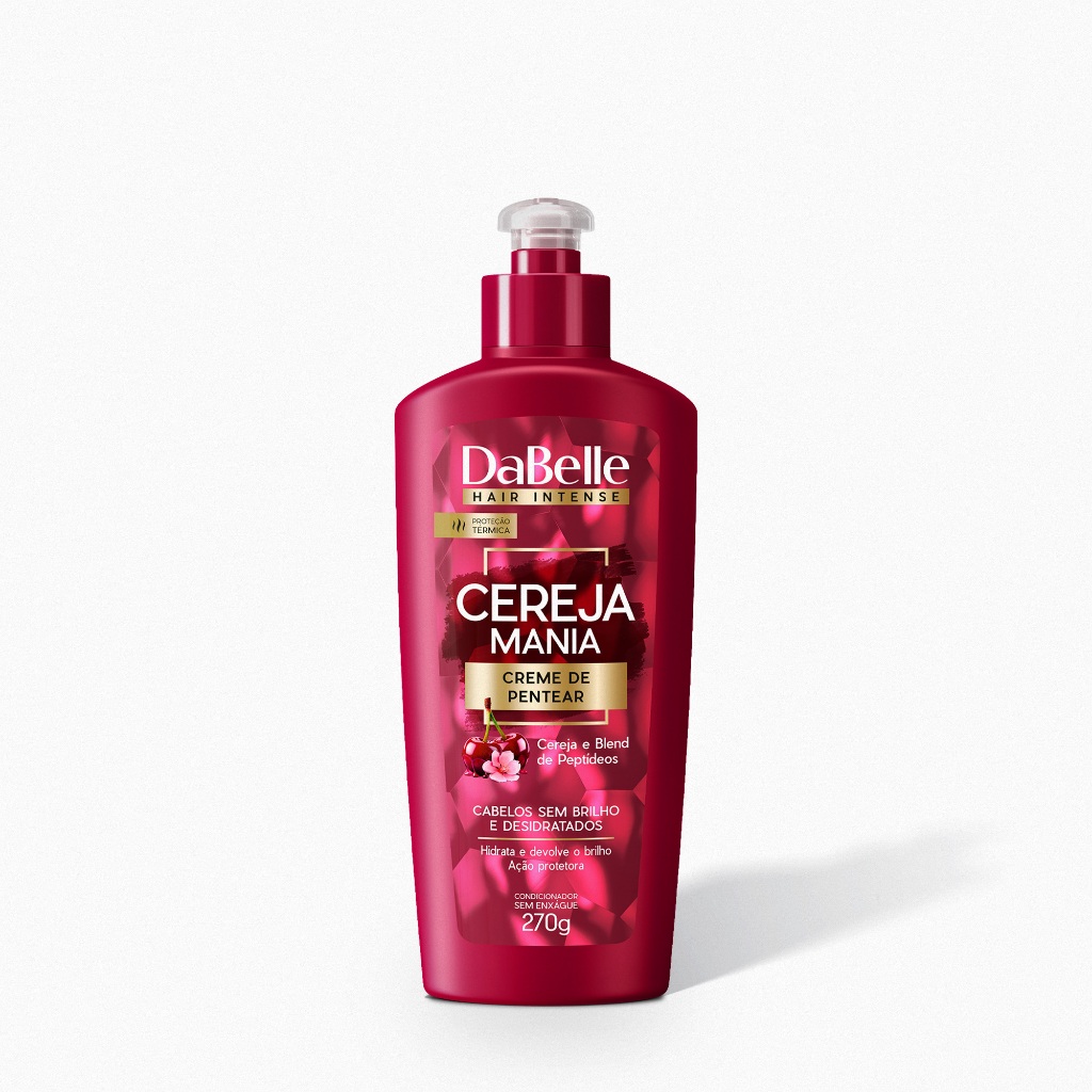 Creme de Pentear Cereja Mania - DaBelle Hair 270g em Oferta na Shopee