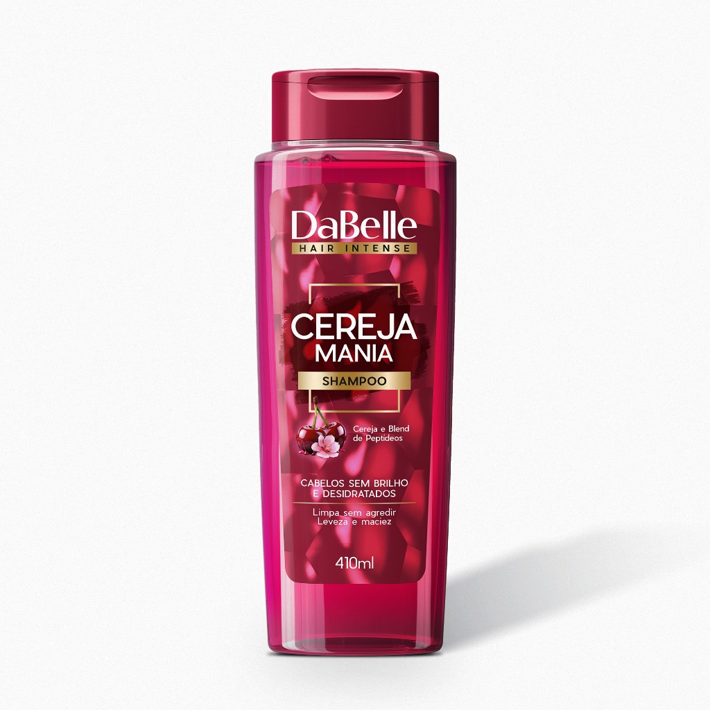 Shampoo Cereja Mania Dabelle Hair 410ml em Oferta na Shopee