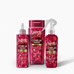 Kit Hidratação Antifrizz Cereja Mania - DaBelle Hair 3 Produtos
