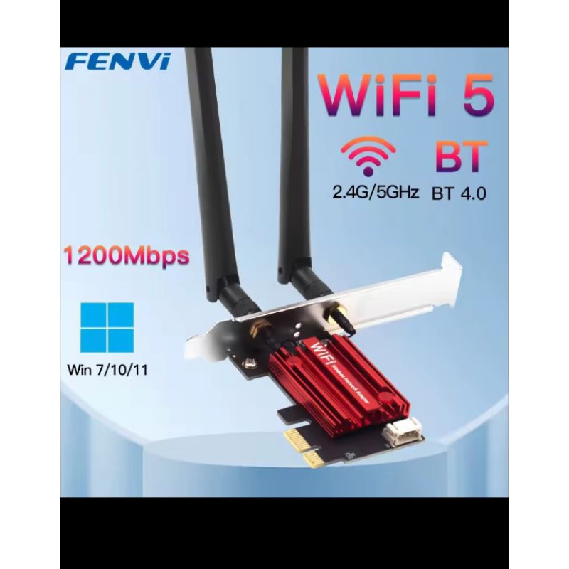 Placa de Rede Wi-fi 2.4G/5G e Bluetooth 4.0 em Oferta na Shopee