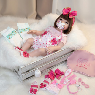 Boneca Bebê Mamãe Reborn Realista Bolsa + 28 Itens para Presente em Oferta na Shopee