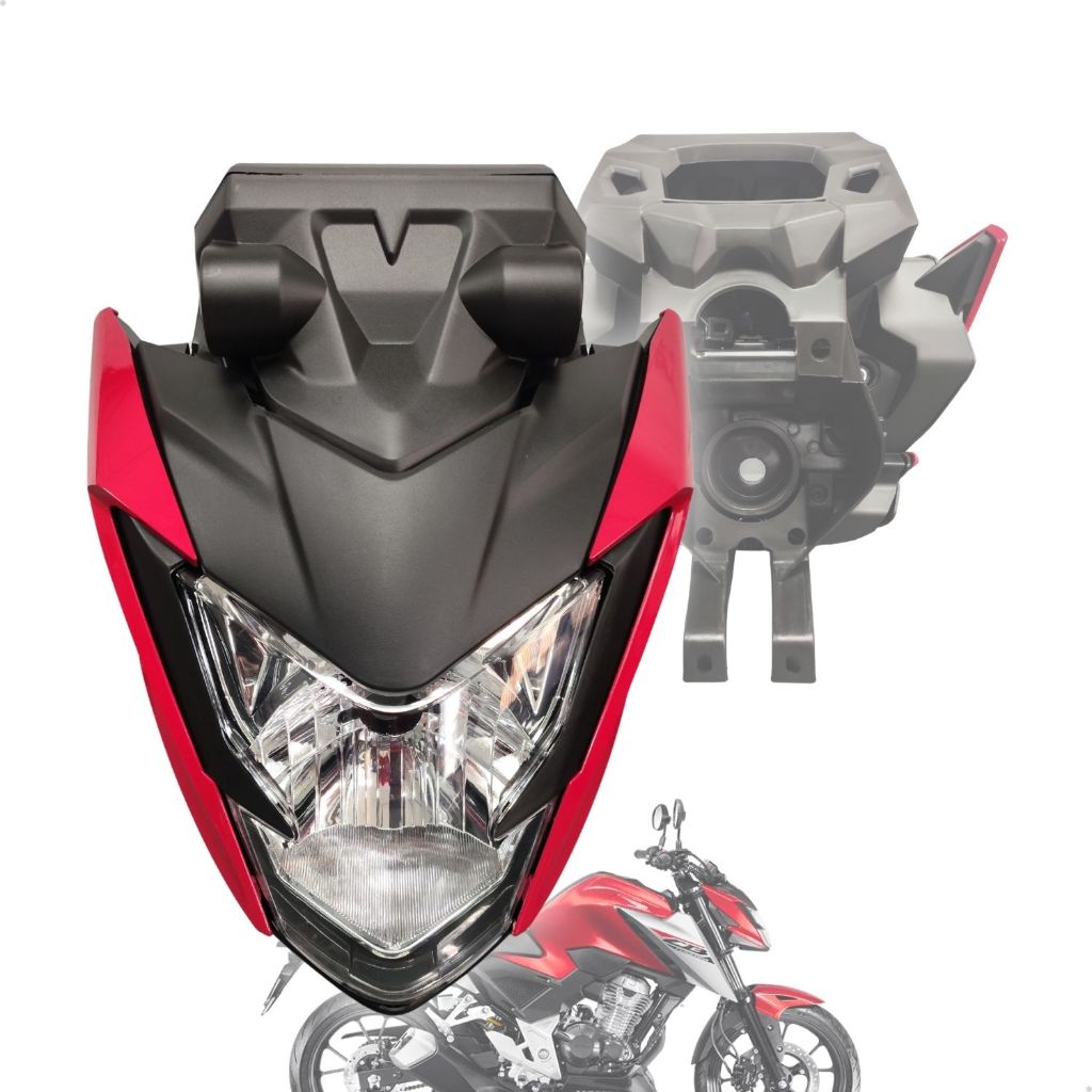 Frente Completa Cg 125 150 160 2014 a 2024 Titan Fan Start Cargo Mod Twister Cb 300f Farol Carenagem em Oferta na Shopee